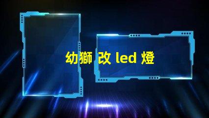 幼獅 改 led 燈珠